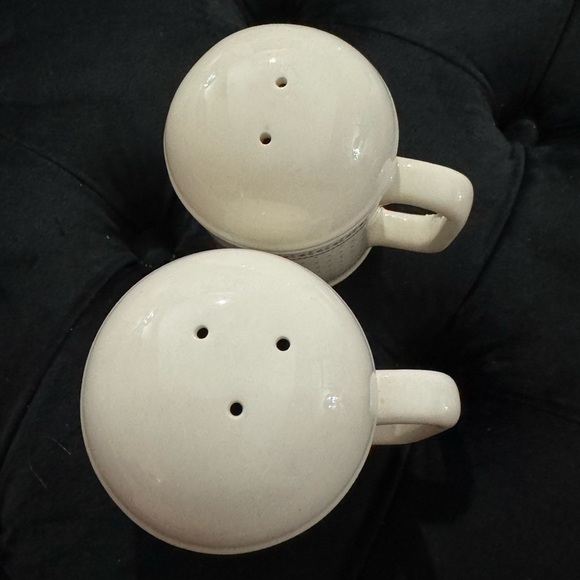 VTG Ceramic Salt & Pepper Shakers Welcome Friends Hearts & Geese Cottagecore EUC - Picture 2 of 10